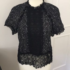 Zara tweed top